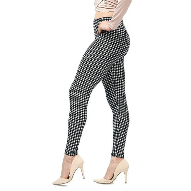 New Rose Flower Printed Leggings Fashion Sexy Women Lady Slim High Elastic Cotton Pants | Vimost Shop.