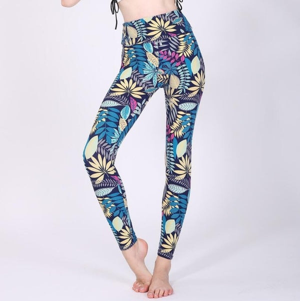 Fashion Girl Legging Spandex Aptitud Print Floral Leggings Leggins Milk Silk | Vimost Shop.