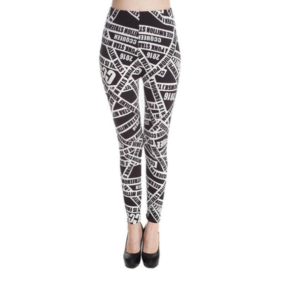 Fashion Girl Legging Spandex Aptitud Print Floral Leggings Leggins Milk Silk | Vimost Shop.