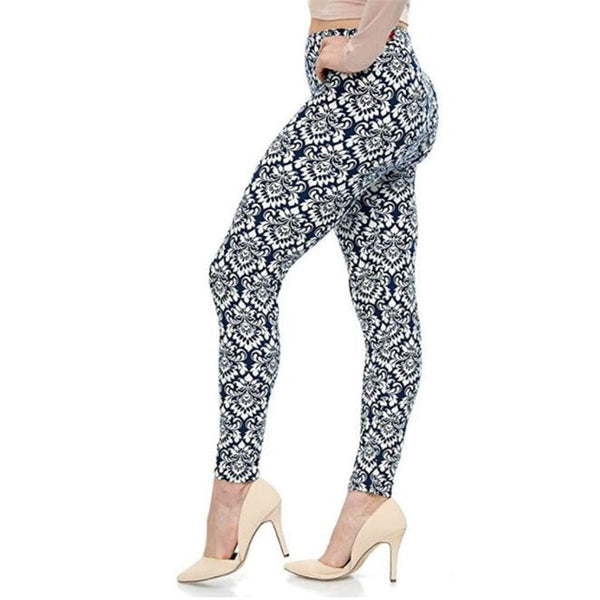 Fashion Girl Legging Spandex Aptitud Print Floral Leggings Leggins Milk Silk | Vimost Shop.
