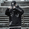 Hip Hop Darkwear Mask Print Loose Hoodies Men Streetwear Techwear Pullover Hoodie Sweatshirt Tops Streetwear | Vimost Shop.