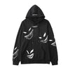 Hip Hop Darkwear Mask Print Loose Hoodies Men Streetwear Techwear Pullover Hoodie Sweatshirt Tops Streetwear | Vimost Shop.