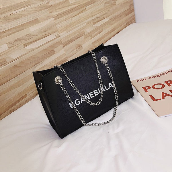 Fashion Women Bags Shoulder Crossbody Hand Long Chain Letter Printed Club Bucket Bag Girls Teenagers Handbag Female Luxury Tote | Vimost Shop.