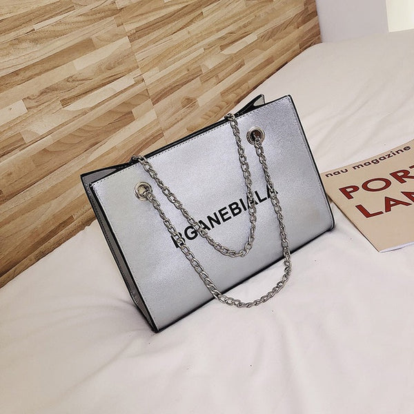 Fashion Women Bags Shoulder Crossbody Hand Long Chain Letter Printed Club Bucket Bag Girls Teenagers Handbag Female Luxury Tote | Vimost Shop.