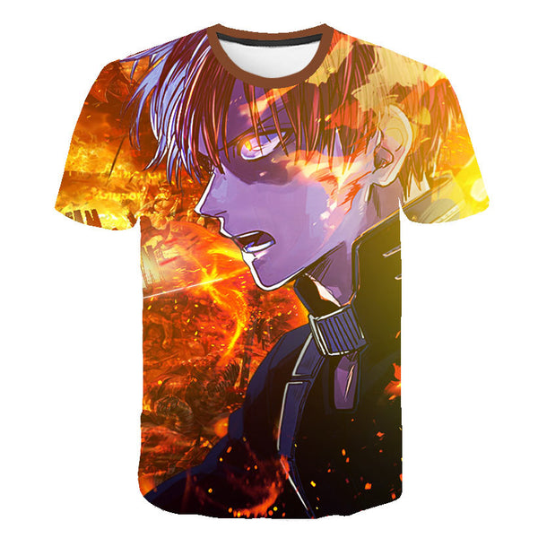 Summer High-Quality Unisex Boku No Hero T Shirt My Hero Academia Tees T-Shirt Tshirt Harajuku Yoh Asakura Midoriya Izuku T-shirt | Vimost Shop.
