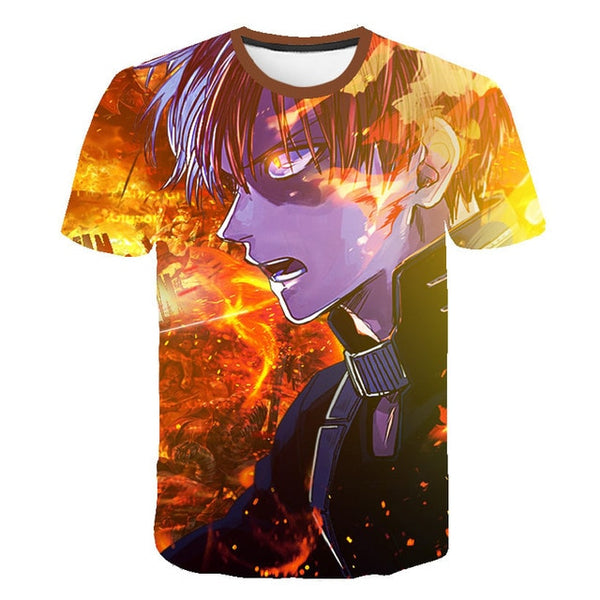 Summer High-Quality Unisex Boku No Hero T Shirt My Hero Academia Tees T-Shirt Tshirt Harajuku Yoh Asakura Midoriya Izuku T-shirt | Vimost Shop.