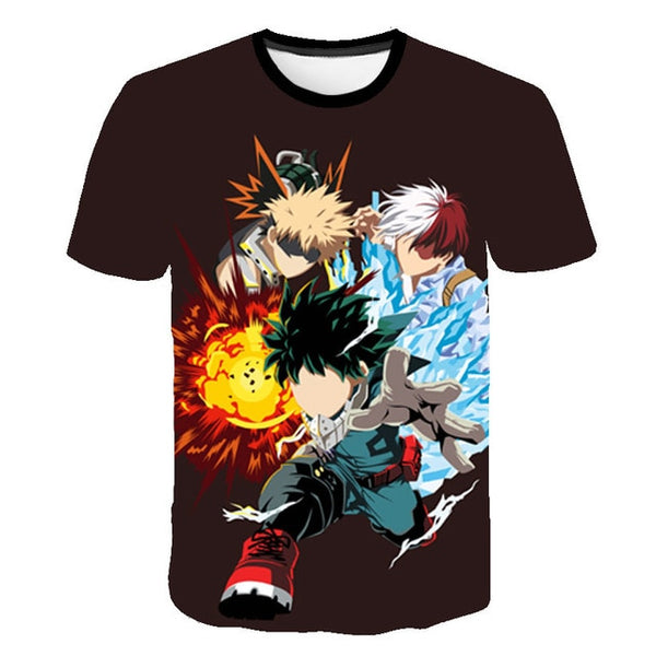 Summer High-Quality Unisex Boku No Hero T Shirt My Hero Academia Tees T-Shirt Tshirt Harajuku Yoh Asakura Midoriya Izuku T-shirt | Vimost Shop.