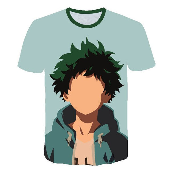 Summer High-Quality Unisex Boku No Hero T Shirt My Hero Academia Tees T-Shirt Tshirt Harajuku Yoh Asakura Midoriya Izuku T-shirt | Vimost Shop.