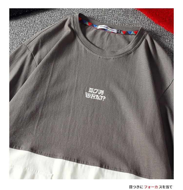 Men's Cotton Fashion T-shirt Mens Summer Patchwork Tshirts 5XL Casual T shirt With Pocket Tee Man Oversized Top & Tee Streetwear | Vimost Shop.