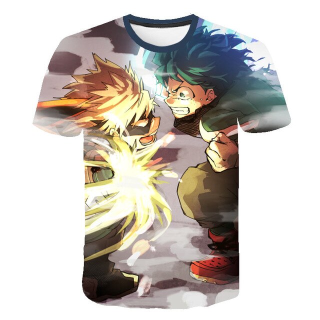 My Hero Academia in men's T-Shirt All Might 3D Printing tshirts Cosplay NUOVO Anime Short Sleeve Casual Top | Vimost Shop.