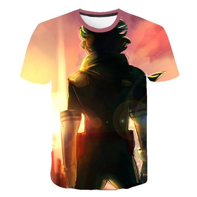 My Hero Academia in men's T-Shirt All Might 3D Printing tshirts Cosplay NUOVO Anime Short Sleeve Casual Top | Vimost Shop.