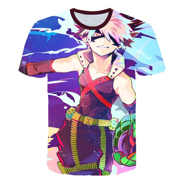 My Hero Academia in men's T-Shirt All Might 3D Printing tshirts Cosplay NUOVO Anime Short Sleeve Casual Top | Vimost Shop.