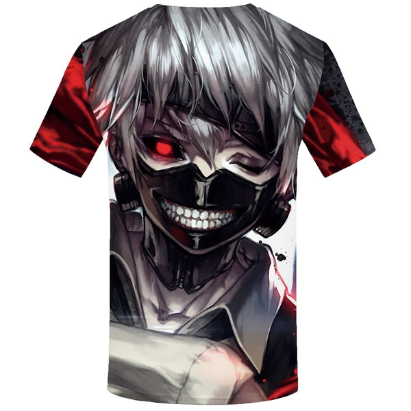 Tokyo Ghoul T-shirt Men Ken Kaneki T-shirts 3d Graffiti Tshirt Printed Japan Tshirts Casual Blood Anime Clothes | Vimost Shop.