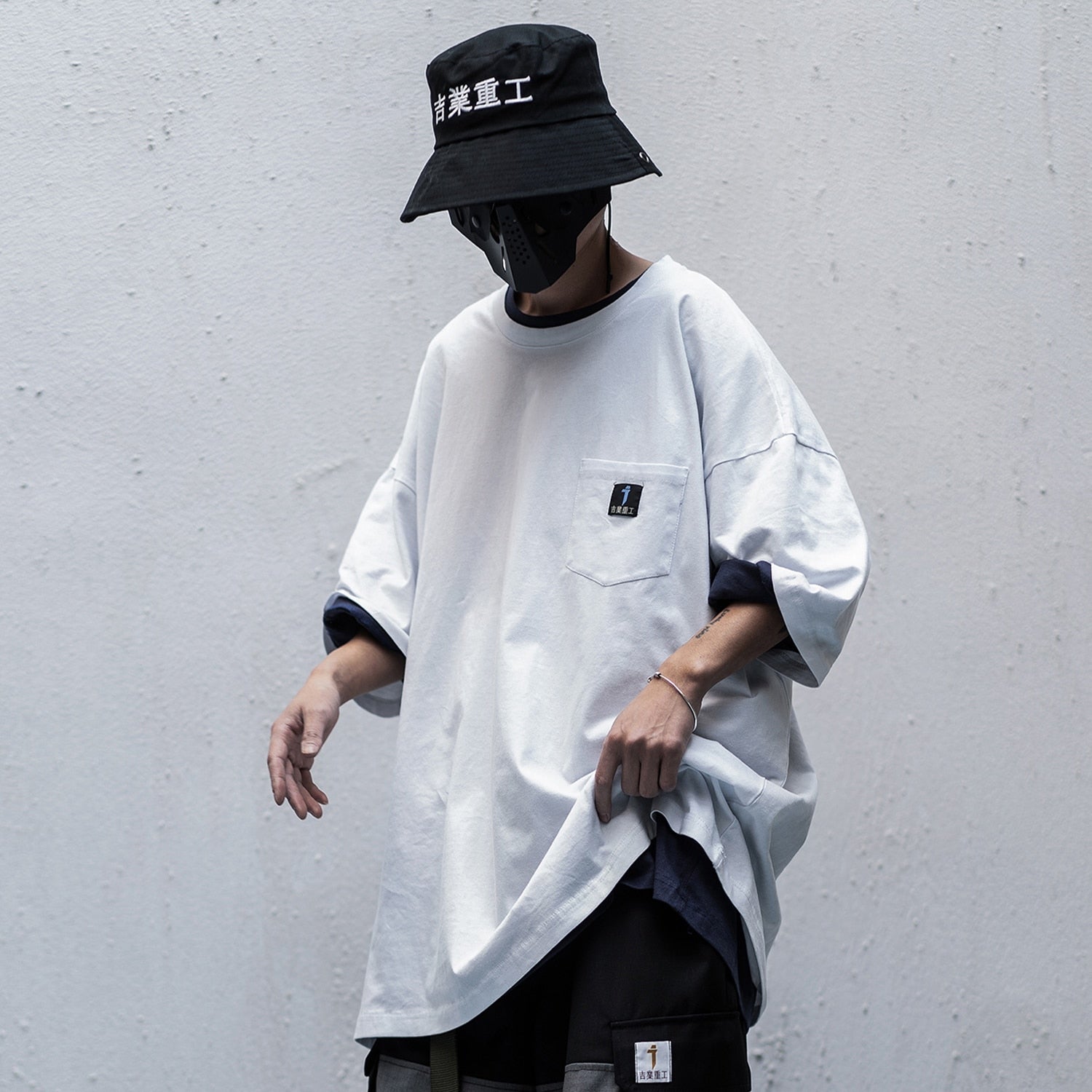 Japanese Style Streetwear T Shirt Men Hip Hop Casual Short Sleeve Summer Fashion Casual Male Techwear Tshirt | Vimost Shop.