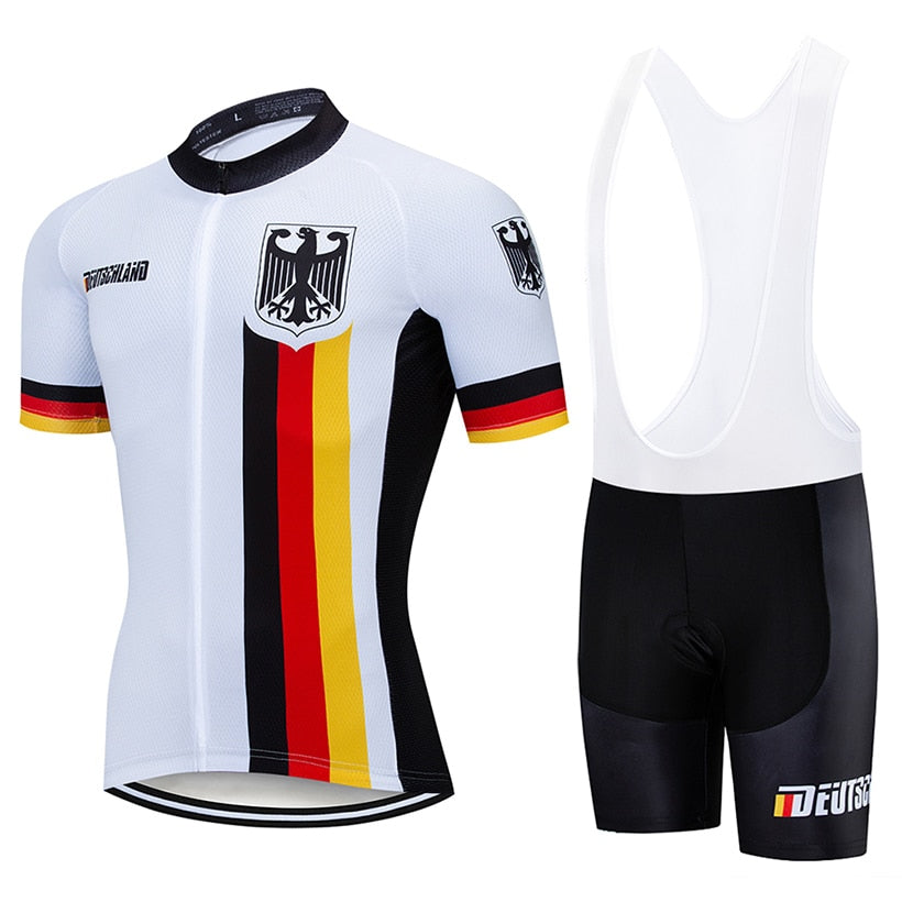 Pro Team Germany Cycling Clothing 9D Set MTB Uniform Bicycle Clothes Quick Dry Bike Jersey Mens Short Maillot Culotte | Vimost Shop.