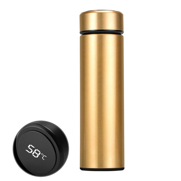 Intelligent Thermos Display Temperature Stainless Steel Thermo Cup Strainer Coffee Tea Vacuum Cup Travel Office Water bottle | Vimost Shop.