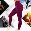 Solid Running Pants High Waist Fitness Yoga Pants With Pocket Tights Women Yoga Sport Trousers Training Workout leggings | Vimost Shop.