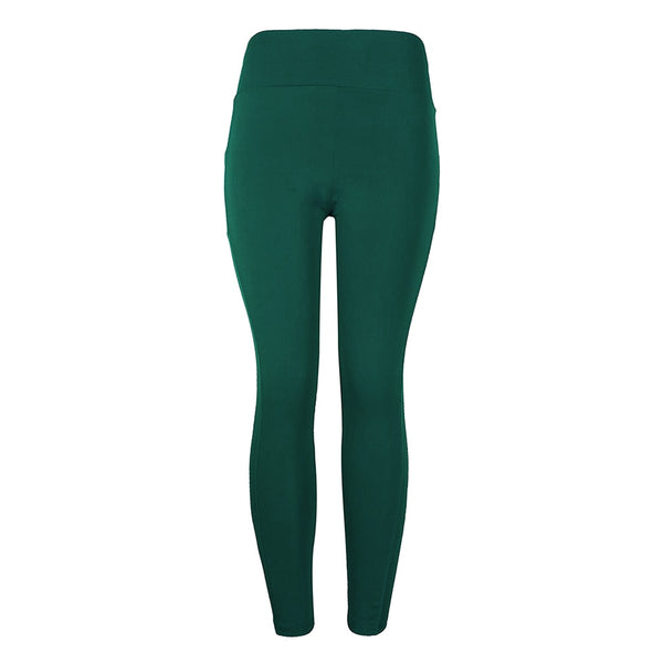 Solid Running Pants High Waist Fitness Yoga Pants With Pocket Tights Women Yoga Sport Trousers Training Workout leggings | Vimost Shop.