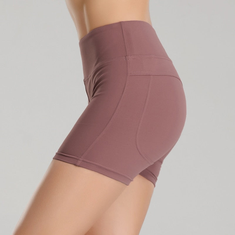 High Waist Sport Gym Yoga Shorts Women Quick Dry Workout Biker Shorts Fitness Running Tights Seamless Trousers | Vimost Shop.