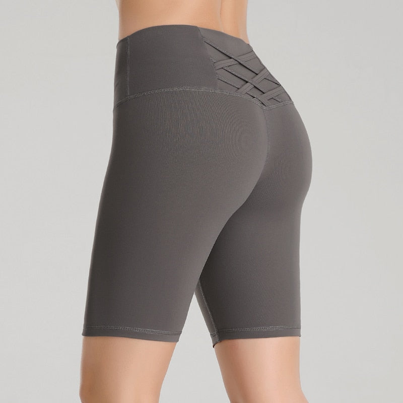 High Waist Sport Gym Yoga Shorts Women Quick Dry Workout Biker Shorts Fitness Running Tights Seamless Trousers | Vimost Shop.