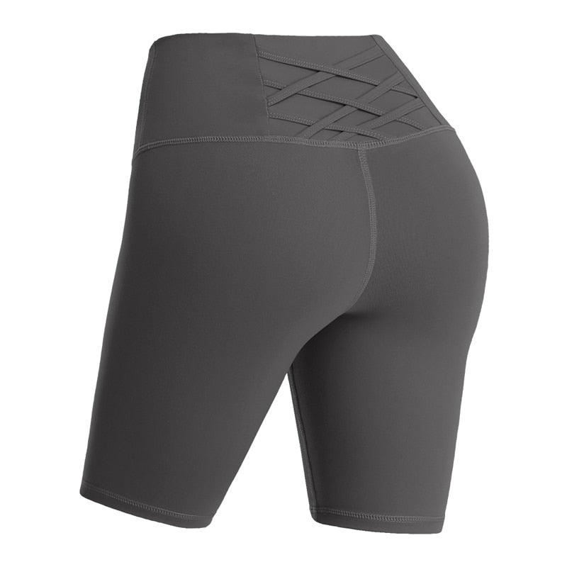 High Waist Sport Gym Yoga Shorts Women Quick Dry Workout Biker Shorts Fitness Running Tights Seamless Trousers | Vimost Shop.