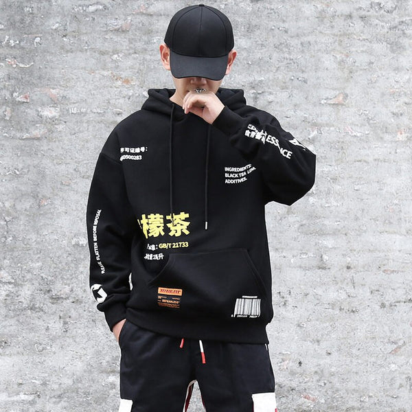 Men Hoodies Pullover fashion Streetwear LemonTea Print Deisgn Sweatshirt Hip Hop Autumn Winter Fleece Hoodie | Vimost Shop.