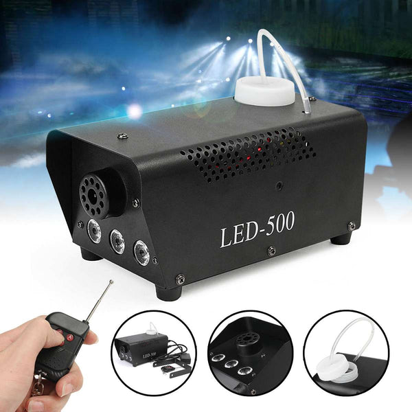 500W Fog/Smoke Machine w/ Remote RGB LED DJ Thrower DJ Party family ball leisure parties Light Smoke Thrower | Vimost Shop.