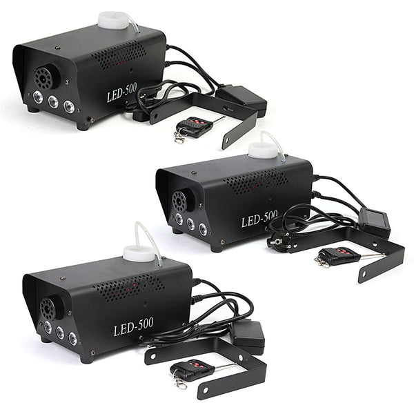 500W Fog/Smoke Machine w/ Remote RGB LED DJ Thrower DJ Party family ball leisure parties Light Smoke Thrower | Vimost Shop.