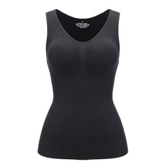 Tank Tops for Women with Built in Bra Shelf Bra Casual Wide Strap Basic Camisole Sleeveless Top Shaper with Removable Bra
