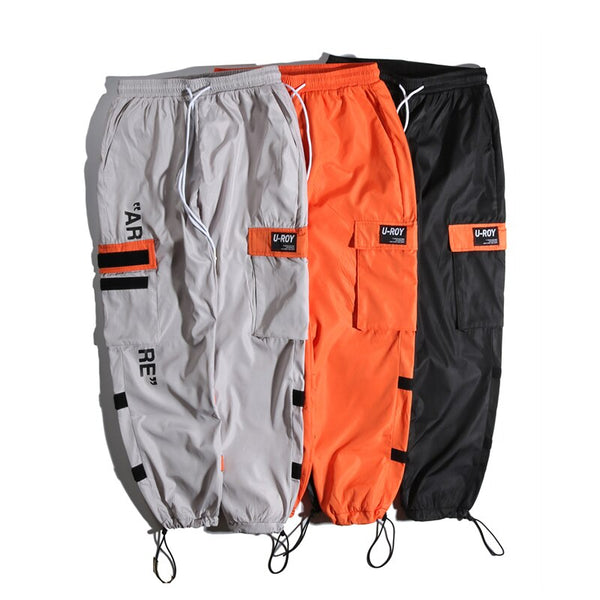 Men's Side Pockets Cargo Harem Pants Hip Hop Casual Male Tatical Joggers Trousers Fashion Casual Streetwear Pants | Vimost Shop.