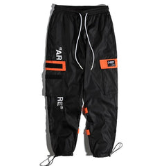 Men's Side Pockets Cargo Harem Pants Hip Hop Casual Male Tatical Joggers Trousers Fashion Casual Streetwear Pants
