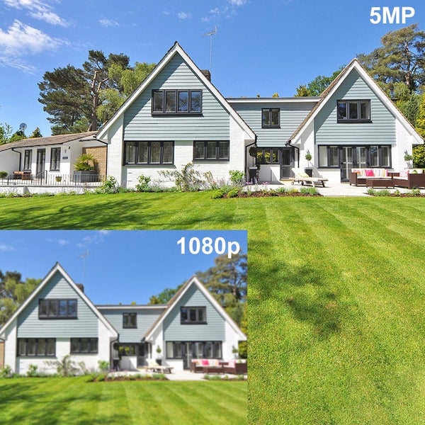 Hikvision Compatible Anpviz 5MP Bullet IP Camera POE Outdoor/Indoor 30m IR Security Camera With Microphone Audio Onvif IP66 | Vimost Shop.