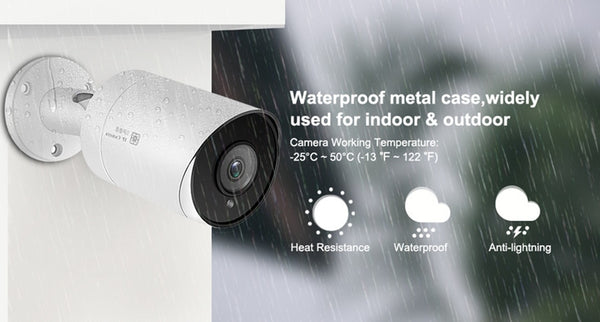 Hikvision Compatible Anpviz 5MP Bullet IP Camera POE Outdoor/Indoor 30m IR Security Camera With Microphone Audio Onvif IP66 | Vimost Shop.