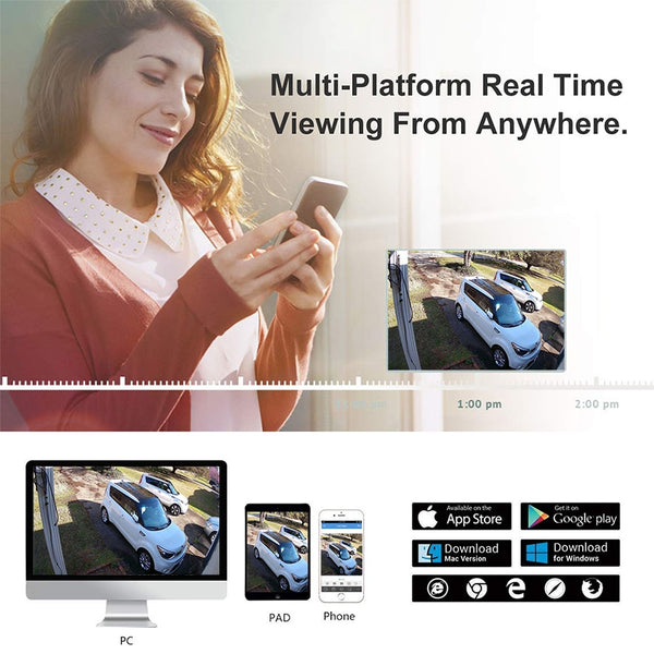 Hikvision Compatible Anpviz 5MP Bullet IP Camera POE Outdoor/Indoor 30m IR Security Camera With Microphone Audio Onvif IP66 | Vimost Shop.