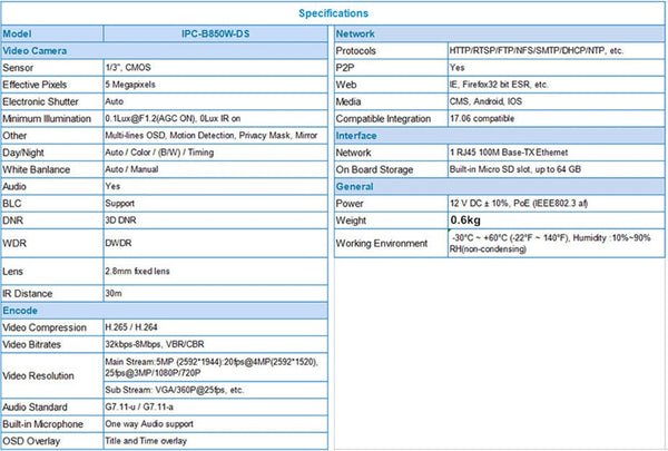 Hikvision Compatible Anpviz 5MP Bullet IP Camera POE Outdoor/Indoor 30m IR Security Camera With Microphone Audio Onvif IP66 | Vimost Shop.