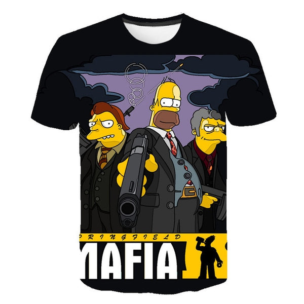 The Simpsons Homer 3d Print T Shirt Bart Simpson House Clothing Homer Simpsons Sweatshirt Costume Men/women Simpson Family Shirt | Vimost Shop.