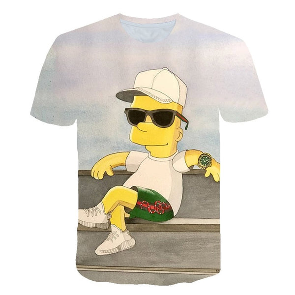 The Simpsons Homer 3d Print T Shirt Bart Simpson House Clothing Homer Simpsons Sweatshirt Costume Men/women Simpson Family Shirt | Vimost Shop.
