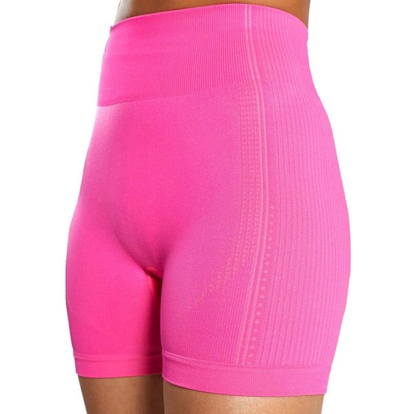 Seamless Yoga Shorts Women High Waist Fitness Workout Yoga Short Pants Push Up Hip High Elastic Sport Running Gym Shorts | Vimost Shop.