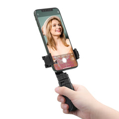 Mini Desktop Multi-angle Tripod Phone Holder Portable Selfie Monopod for Phone Camera LED Light Selfie Sticks