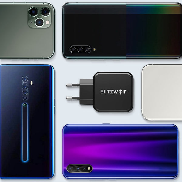 QC3.0+2.4A 18W Dual USB Fast Charger Port Mobile Phone EU AU Adapter Travel Wall Charger For iPhone 11 8 X For Huawei | Vimost Shop.