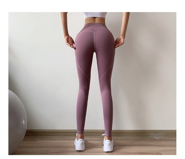 Super Stretchy Gym Tights Tummy Control Yoga Pants High Waist Sports Leggings Push Up Running Pants Women Bodybuilding Wears | Vimost Shop.