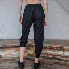 Loose Fit Harem Dance Pants Women's Training Running Sweat Absorbing Quick-Dry Gymnastic Pants Fitness Yoga Pants