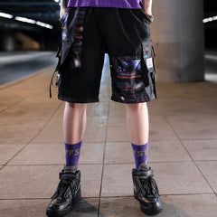 Streetwear Men's Shorts Knee Length Summer New Fashion Printed Hiphop Men Short Pants Mens Beach Pants Loose Leisure
