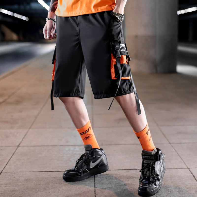 Streetwear Men's Shorts Knee Length Summer New Fashion Printed Hiphop Men Short Pants Mens Beach Pants Loose Leisure | Vimost Shop.