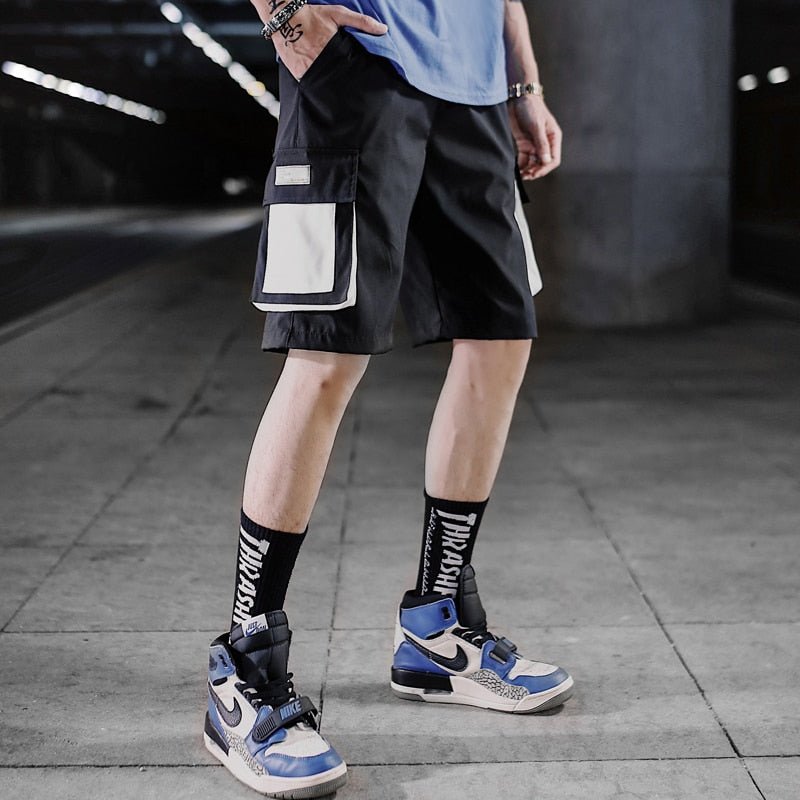 Streetwear Men's Shorts Knee Length Summer New Fashion Printed Hiphop Men Short Pants Mens Beach Pants Loose Leisure | Vimost Shop.