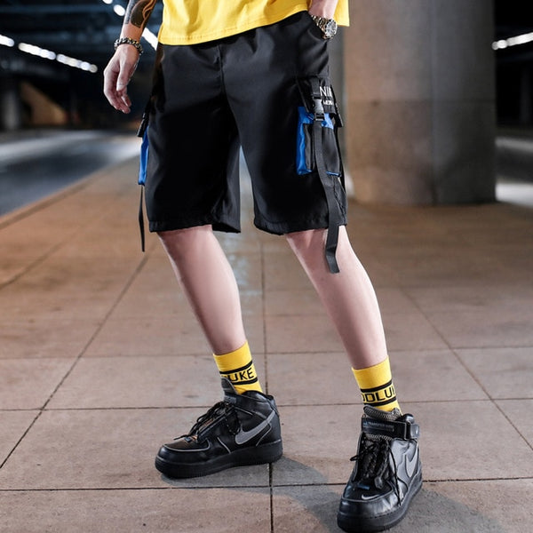 Streetwear Men's Shorts Knee Length Summer New Fashion Printed Hiphop Men Short Pants Mens Beach Pants Loose Leisure | Vimost Shop.