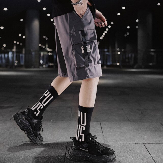 Streetwear Men's Shorts Knee Length Summer New Fashion Printed Hiphop Men Short Pants Mens Beach Pants Loose Leisure | Vimost Shop.