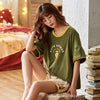 Thin Cartoon Printed Short Sleeve Sleepwear | Vimost Shop.
