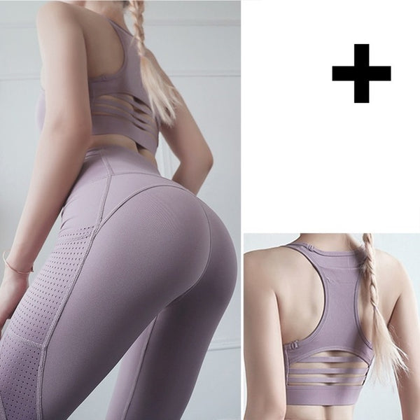 Fitness Yoga Pants for Women High Waist Solid Pocket | Vimost Shop.