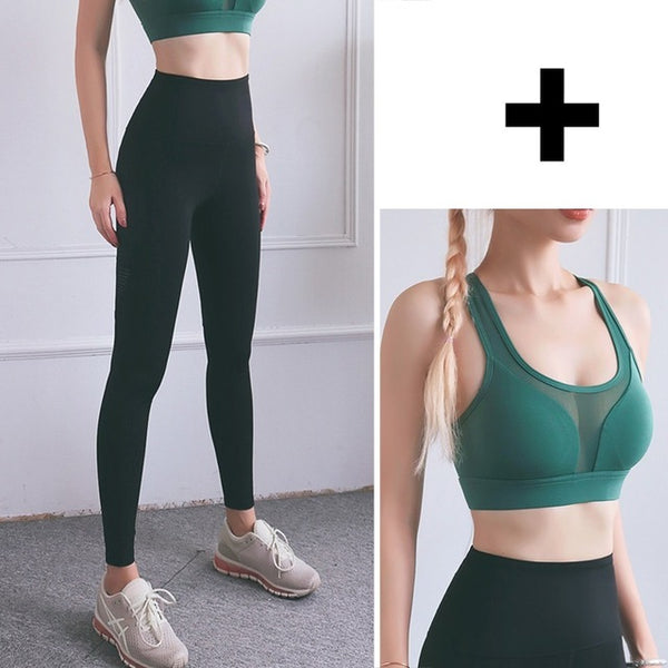 Fitness Yoga Pants for Women High Waist Solid Pocket | Vimost Shop.